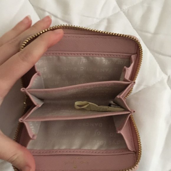 kate spade pink Hartley Lane Cassidy Letter Initial Wallet M nwot - Picture 11 of 13